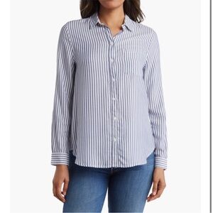 Beach Lunch Lounge Striped Shirt